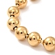 Vacuum Plating 304 Stainless Steel Ball Chain Necklace & Bracelet Set STAS-D181-01G-01C-5