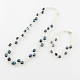 Set di gioielli di perle: bracciali e collane SJEW-R043-06-1
