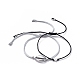 (vente d'usine de fêtes de bijoux) ensembles de bracelets de perles tressés en fil de nylon réglable BJEW-JB05039-02-1