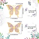 Бумажные 3d украшения бабочки DIY-WH0308-366-2
