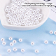 OLYCRAFT 600pcs 6mm White Pearl Beads No Hole Loose Acrylic Pearl Beads Resin Filling Material Pearl Beads for Resin Crafting OACR-OC0001-04C-01-5