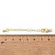 Латунные концы стойки с цепочкой и застежками KK-F873-01G-01-3