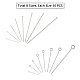 PandaHall 800 pcs 16 Styles 304 Stainless Steel Eye Pins Head Pins Ball Head Pins Findings Open Eye Pin for Earring Pendant Jewelry Making Stainless Steel Color STAS-PH0019-40P-3