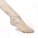 Bracelets de cheville synthétiques turquoise AJEW-AN00234-04-4