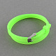 Vente chaude! bracelets en silicone de caoutchouc réglables X-BJEW-R242-M-2