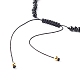 Bracelet de perles tressées en fil de nylon réglable BJEW-JB06441-01-5