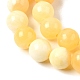 Естественный желтый нефрит бисер нитей&nbsp;G-Q462-8mm-36-4