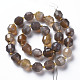 Chapelets de perles en agate grise naturelle G-T131-121-2