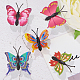 GORGECRAFT 30pcs Butterfly Thumb Tacks Iron Map Pins Drawing Push Pins 0.7inch for Photos Wall Maps Bulletin Board Corkboards AJEW-GF0001-17-6