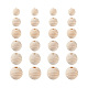 300 pz 6 stili di perline di legno con filo naturale WOOD-TA0001-63-1