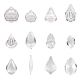 Grandes colgantes de cristal transparente GLAA-PH0007-15-1