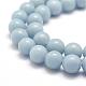 Natural Angelite Beads Strands G-F475-08-8mm-3