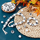GLOBLELAND 180 PCS Wood Beads Round Dog Paw Print Wood Beads Black White Funny Spacer Beads for DIY Necklace Bracelet Making WOOD-GL0001-06-4