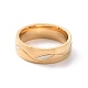 Двухцветное 201 кольцо из нержавеющей стали для женщин RJEW-I089-48B-2