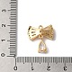 Латунные микропаве прозрачные подвески с фианитом KK-C062-103G-3