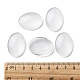 Transparent Oval Glass Cabochons GGLA-R022-30x22-4