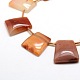 Trapezoid Natural Carnelian Beads Strands G-P063-139-3