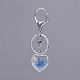 Porte-clés pendentifs en verre KEYC-JKC00190-M-2