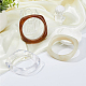 Fibloom 3 pz 3 set di braccialetti acrilici in marmo imitazione stile per donna BJEW-FI0001-11-7