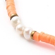 Bracelets extensibles en perles heishi en pâte polymère BJEW-JB06145-05-2