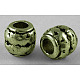 Tibetan Style Alloy Large Hole Barrel Beads X-MLF0929Y-1