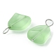 Transparent Frosted Glass Pendants PALLOY-JF02185-3