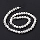 Chapelets de perles en howlite naturelle G-E571-29A-4