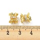 Brass Micro Pave Cubic Zirconia Spacer Beads KK-H452-15G-3