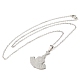 201 Stainless Steel Pendant Necklaces NJEW-G118-04P-3