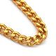 Мужские ожерелья-цепочки из алюминия и латуни с кубинскими звеньями NJEW-JN03036-2