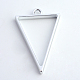 Pendentifs lunette arrière de triangle en alliage plaqué rack X-PALLOY-S047-09B-FF-2