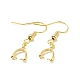 Rack Plating Brass Earring Hooks KK-F839-027G-2