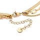 Золотистые однослойные ожерелья из нержавеющей стали 304 для женщин NJEW-A032-03G-02-3