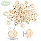 PH PandaHall 50Pcs 18K Gold Plated Round Charms Stamping Blanks Round Disc Tag Brass Pendants Bulk Flat Coin Charms Wavy Style for Jewelry Making Charms Bracelets Necklaces Crafts Supplies KK-PH0005-12-2