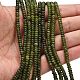 Тайвань природного нефрита бисер нитей G-L635-A13-4x2mm-2