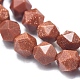 Synthetic Goldstone Beads Strands G-K303-B05-6MM-3