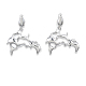Brass Twist Dangle Stud Earrings for Women EJEW-N012-49P-2
