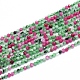 Chapelets de perles de rubis en zoïsite naturelle G-G823-08-2.5mm-1