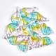 Rocíe colgantes de cristal pintadas X-GGLA-S041-01G-1