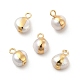 Encantos de perlas naturales PEAR-P004-46KCG-1