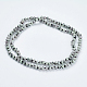 Natürlicher Sesamjasper / Kiwi-Jaspis Perlen Mehrzweckketten / Wickelarmbänder NJEW-K095-B02-2
