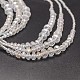 Glass Bead Lariat Necklaces NJEW-O059-04O-4