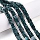 Нити бусин из натурального кунжутного яшмы/киви G-T139-6x6-14A-1