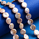 Naturales keshi abalorios de perlas hebras PEAR-S015-004A-5