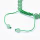 Bracelets de perles tressées aventurine vert naturel BJEW-F276-G03-3