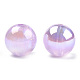 Perles d'imitation perles en plastique ABS PACR-N013-01B-06-3