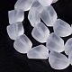 Hebras de cuentas de vidrio esmerilado transparente FGLA-S001-02F-3