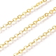 Brass Flat Oval Cable Chains X-CHC025Y-01-G-2