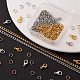 Bricolage 1.8m 2 couleurs plaqué sous vide 304 chaînes torsadées en acier inoxydable chaînes gourmettes collier faisant des kits DIY-FS0001-25-4