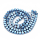 Chapelets de perles en hématite synthétique sans magnétiques G-N0318-17-B-2